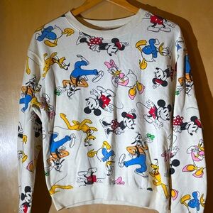 VINTAGE DISNEY Mickey and Friends Sweatshirt Size XS